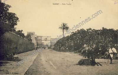 Carte postale ancienne Bab Yedid — Rabat — Maroc