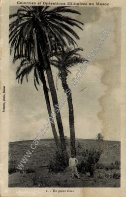 Carte postale ancienne Colonnes et Opérations Militaires au Maroc — Soldats — Maroc