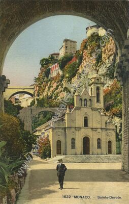 Carte postale ancienne Sainte-Dévote — Monaco — Monaco