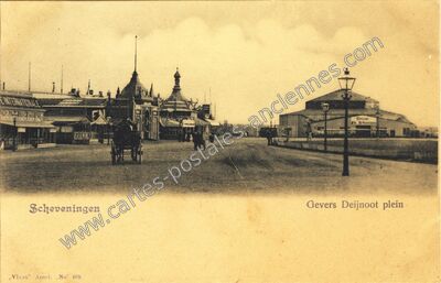 Carte postale ancienne Gevers Deijnoot plein — Scheveningen — Pays-Bas
