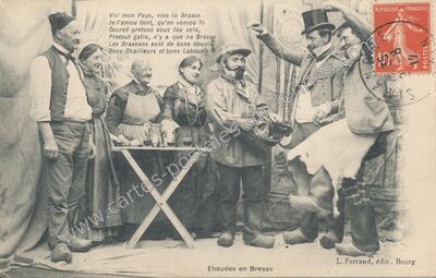 Carte postale ancienne Ebaudes en Bresse — Non Localisée (Ain)