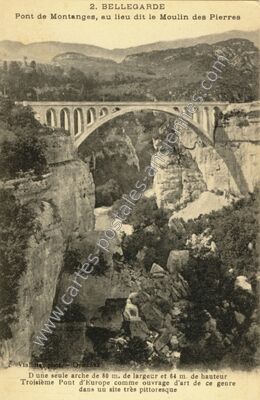 Carte postale ancienne Bellegarde — Bellegarde-sur-Valserine (Ain)