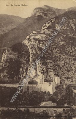 Carte postale ancienne Le Fort de l'Écluse — Belley (Ain)