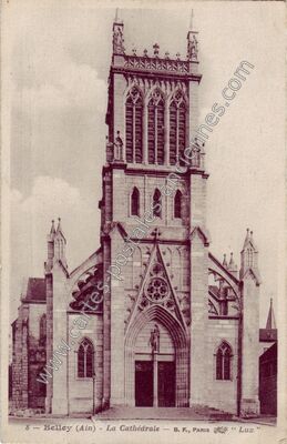 Carte postale ancienne La Cathédrale — Belley (Ain)