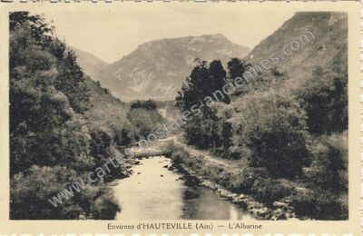 Carte postale ancienne L'Albarine — Chaley (Ain)