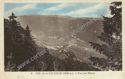Carte postale ancienne Col de la Faucille — Gex (Ain)