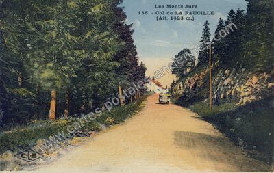 Carte postale ancienne Col de la Faucille — Gex (Ain)