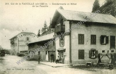 Carte postale ancienne Col de la Faucille — Gex (Ain)