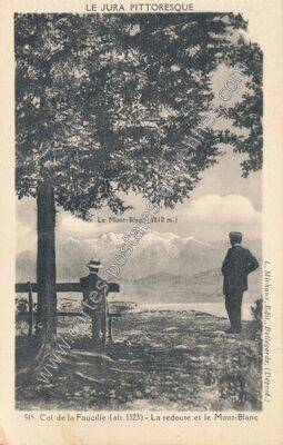 Carte postale ancienne Col de la Faucille — Gex (Ain)