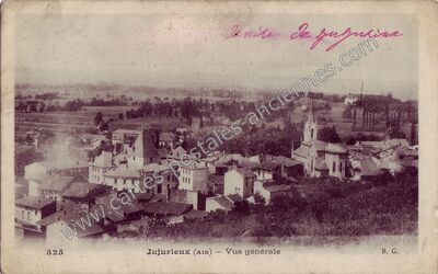 Carte postale ancienne Vue générale — Jujurieux (Ain)