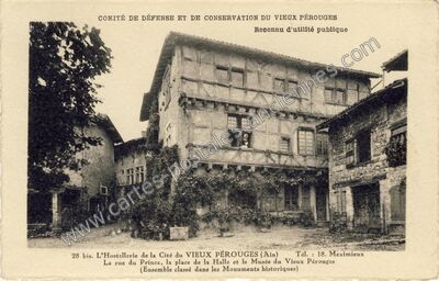 Carte postale ancienne Vieux Perouges — Pérouges (Ain)