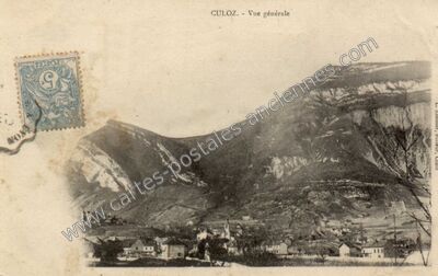 Carte postale ancienne Vue générale — Culoz (Ain)