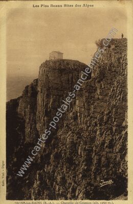 Carte postale ancienne Chapelle de Cousson — Digne-les-Bains (Alpes-de-Haute-Provence)