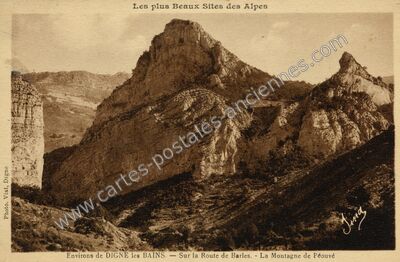 Carte postale ancienne Les plus Beaux Sites des Alpes. Photo. Vial. Environs de Digne les Bains — Digne-les-Bains (Alpes-de-Haute-Provence)