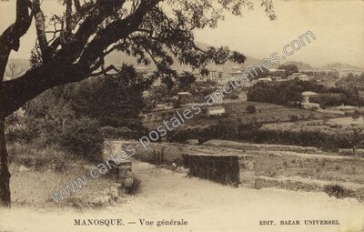 Carte postale ancienne Vue générale — Manosque (Alpes-de-Haute-Provence)