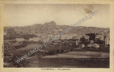 Carte postale ancienne Vue générale — Valensole (Alpes-de-Haute-Provence)