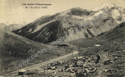 Carte postale ancienne Col de Vars — Saint-Paul-sur-Ubaye (Alpes-de-Haute-Provence)