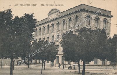 Carte postale ancienne Minoterie Barret — Ain Temouchent — Algérie