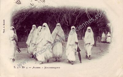 Carte postale ancienne MAURESQUES — Alger — Algérie