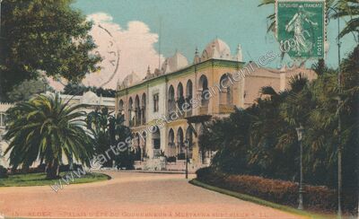 Carte postale ancienne Palais d'Été du Gouverneur à Mustapha Supérieur — Alger — Algérie