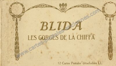 Carte postale ancienne Les Gorges de la Chiffa — Blida — Algérie