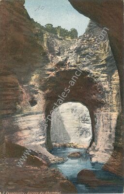 Carte postale ancienne Gorges du Rhummel — Constantine — Algérie