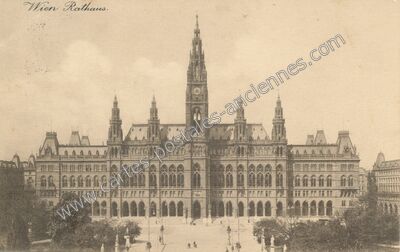 Carte postale ancienne Rathaus — Vienne Wien — Autriche