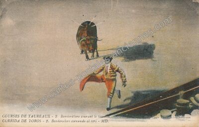 Carte postale ancienne Courses de taureaux / Corrida de toros — Corrida — Espagne