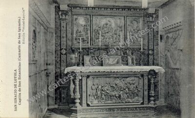 Carte postale ancienne Capilla de San Estanislao (Camarin de San Ignacio.) — Loyola — Espagne