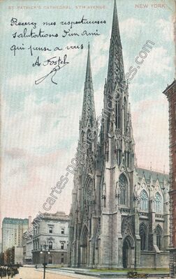 Carte postale ancienne St. Patrick's Cathedral — New York — USA