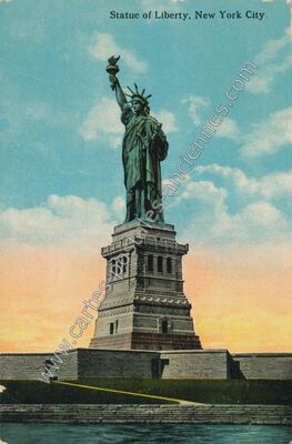 Carte postale ancienne Statue of Liberty — New York — USA