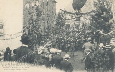 Carte postale ancienne Fêtes de Lacalm du 31 Août 1911 — Lacalm (Aveyron)