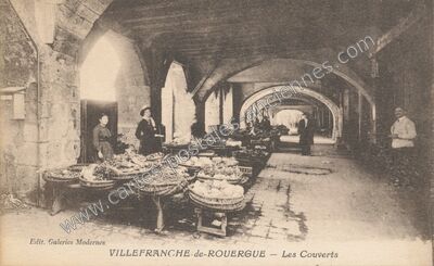 Carte postale ancienne Les Couverts — Villefranche-de-Rouergue (Aveyron)