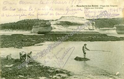 Carte postale ancienne Meschers les Bains — Meschers-sur-Gironde (Charente-Maritime)