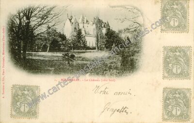 Carte postale ancienne Le Château (côté Sud) — Mirambeau (Charente-Maritime)