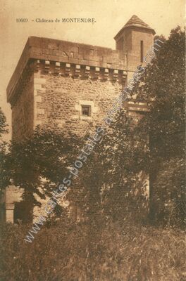Carte postale ancienne Château de Montendre — Montendre (Charente-Maritime)