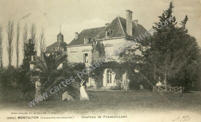 Carte postale ancienne Chateau de Fonbouillant — Montguyon (Charente-Maritime)