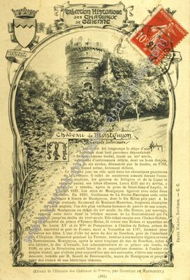 Carte postale ancienne Château de Montguyon — Montguyon (Charente-Maritime)