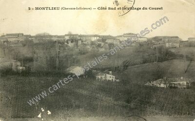 Carte postale ancienne Montlieu-la-Garde