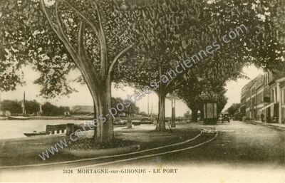 Carte postale ancienne Le Port — Mortagne-sur-Gironde (Charente-Maritime)