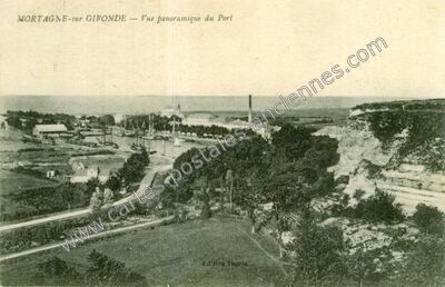 Carte postale ancienne Vue panoramique du Port — Mortagne-sur-Gironde (Charente-Maritime)