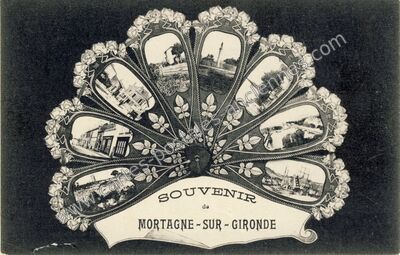 Carte postale ancienne Souvenir — Mortagne-sur-Gironde (Charente-Maritime)