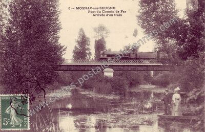 Carte postale ancienne Mosnac sur Seugne — Mosnac (Charente-Maritime)