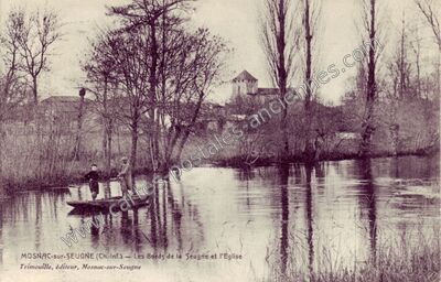 Carte postale ancienne Mosnac sur Seugne — Mosnac (Charente-Maritime)