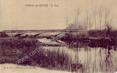 Carte postale ancienne Mosnac sur Seugne — Mosnac (Charente-Maritime)