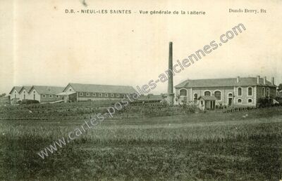 Carte postale ancienne Vue générale de la Laiterie — Nieul-lès-Saintes (Charente-Maritime)