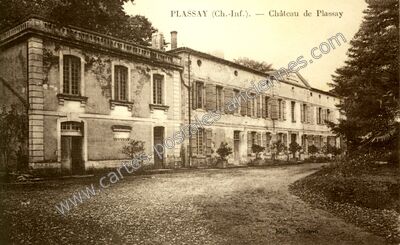Carte postale ancienne Chateau de Plassay — Plassay (Charente-Maritime)