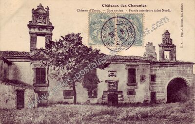 Carte postale ancienne Chateau d'Usson — Pons (Charente-Maritime)