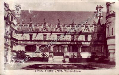 Carte postale ancienne Chateau d'Usson — Pons (Charente-Maritime)