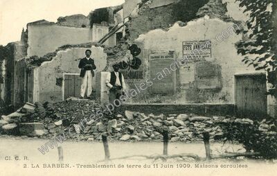 Carte postale ancienne La Barben 1909 — La Barben (Bouches-du-Rhône)